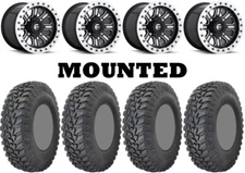 Kit 4 GBC Parallax Tires 35x10-15 on Fuel Hardline Beadlock Black D910 TER