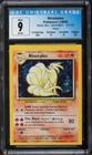 1999 Pokemon Base Set Ninetales #12 Holo Rare ERROR SQUARE CUT O/C CGC 9 MINT