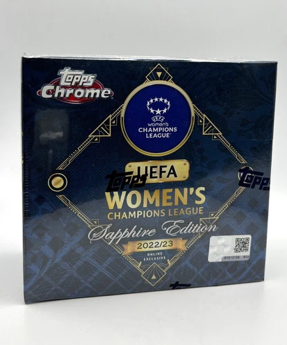 2022-23 TOPPS CHROME UEFA WOMEN'S CHAMPIONS LEAGUE SOCCER SAPPHIRE SEALED  BOX