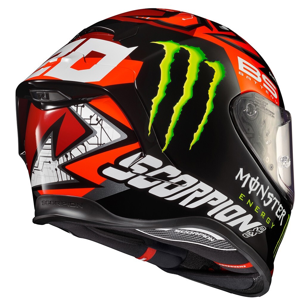 Scorpion EXO-R1 AIR ファビオクアルタラロ　モンスターヤマハ Scorpion EXO-R1 Air Motorcycle Helmet - Quartararo Monster