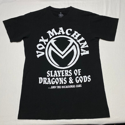 Ripple Junction Critical Role T Shirt sz S Black Vox Machina D&D Fantasy Fandom