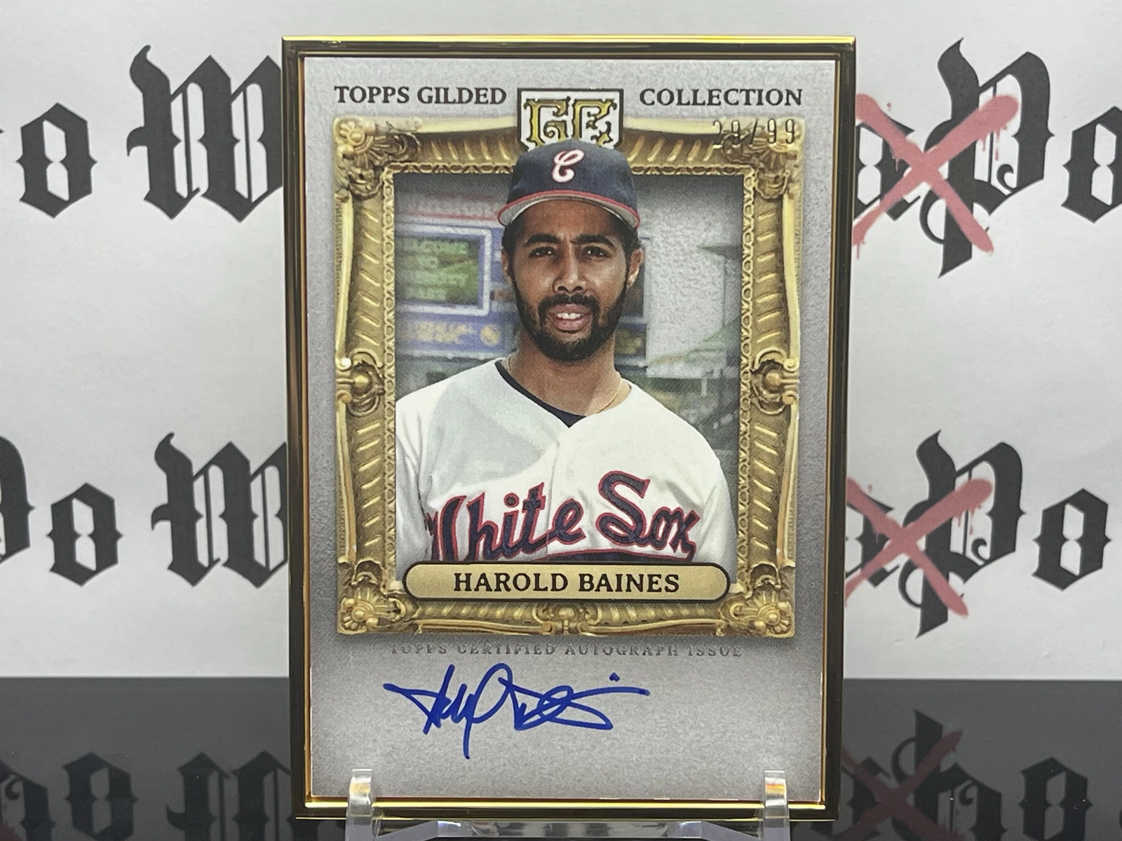 2024 Topps Gilded Harold Baines Gold Framed Hall of Famer Autographs /99 Auto