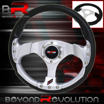 Godsnow Button Jdm Silver Inner Fusion Style Inner Center 320mm Steering Wheel