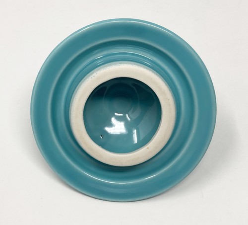 Vintage Fiesta Ware Original Color Turquoise Blue Medium Teapot - Picture 7 of 9