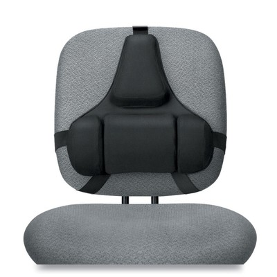 Fellowes 8037601 Professional Back Support w/ Microban Protection - Black New