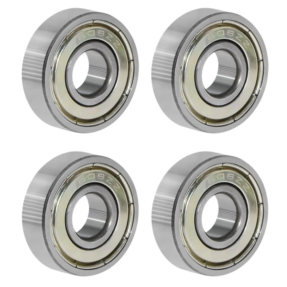 4pc 608ZZ Double Shield Seal Deep Groove Ball Bearing 8mm x 22mm x 7mm