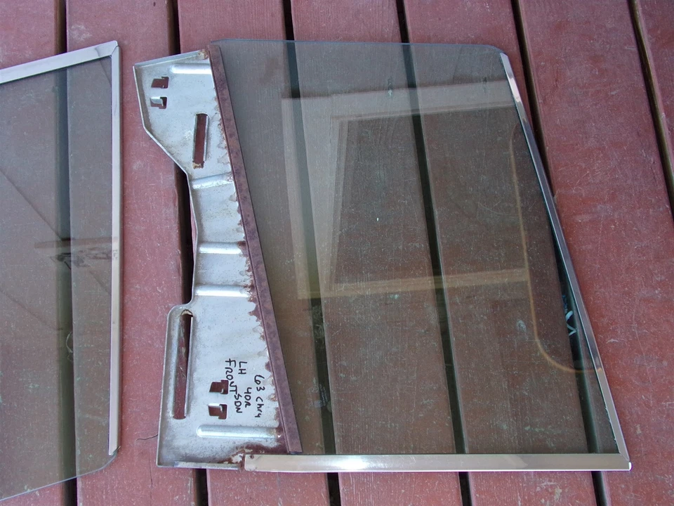 Chrysler 1963 sedán 4P puerta delantera vidrio OEM par tintado 300 Town & Country Wagon Foto 4 de 4