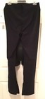 Women’s Black Extra High Waisted  Rib Knit Bottom Slit Flare Leggings, Sz. L — photo 2