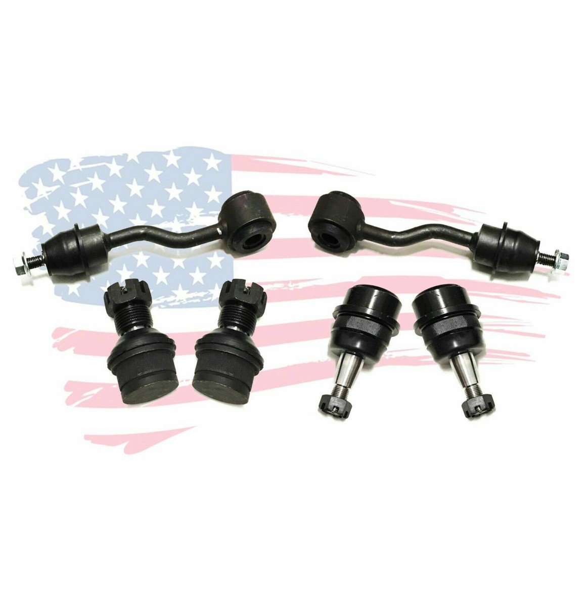 10pc Front Control Arms & Ball Joints Kit With Sway Bars For Jeep Cherokee Comanche