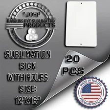 12" x 16" Aluminum Dye Sublimation Sign Blanks LOT OF 20
