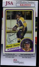 Marcel Dionne JSA Coa Hand Signed 1984 Topps Autograph