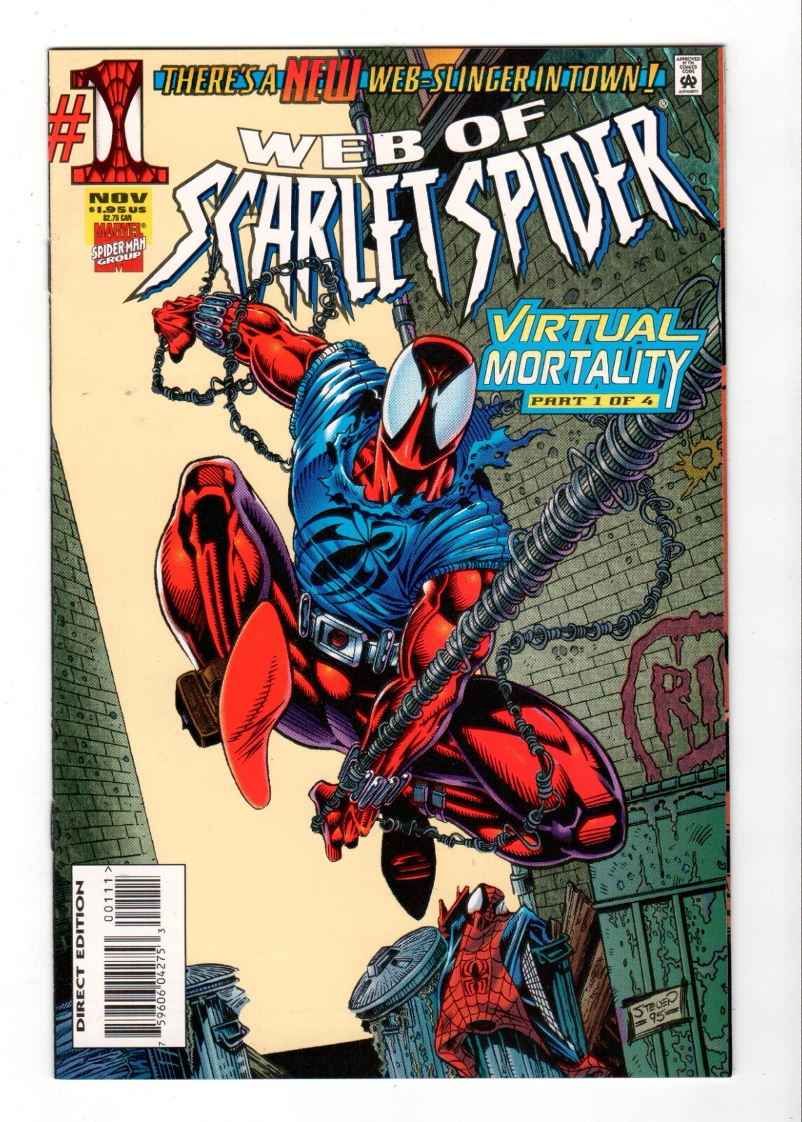 Web of Scarlet Spider #1 2 3 4 (Complete 4 book mini series set - Marvel, 1995)
