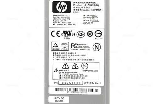 406442-001 HP 400W POWER SUPPLY FOR HPE STORAGEWORKS MSA20 MSA1500 HSV200 - Photo 4/8
