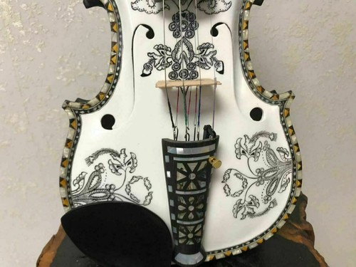 Deluxe ausgefallene norwegische Geige 4/4 Violine 4*4 Saiten Beruf Konzert #10263 - Bild 4 von 11