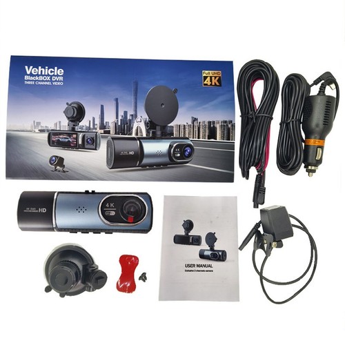 3 Channel 4k Dash Cam 360 Degree Panoramic View Night Vision Wifi GPS Car DVR - Picture 15 of 15