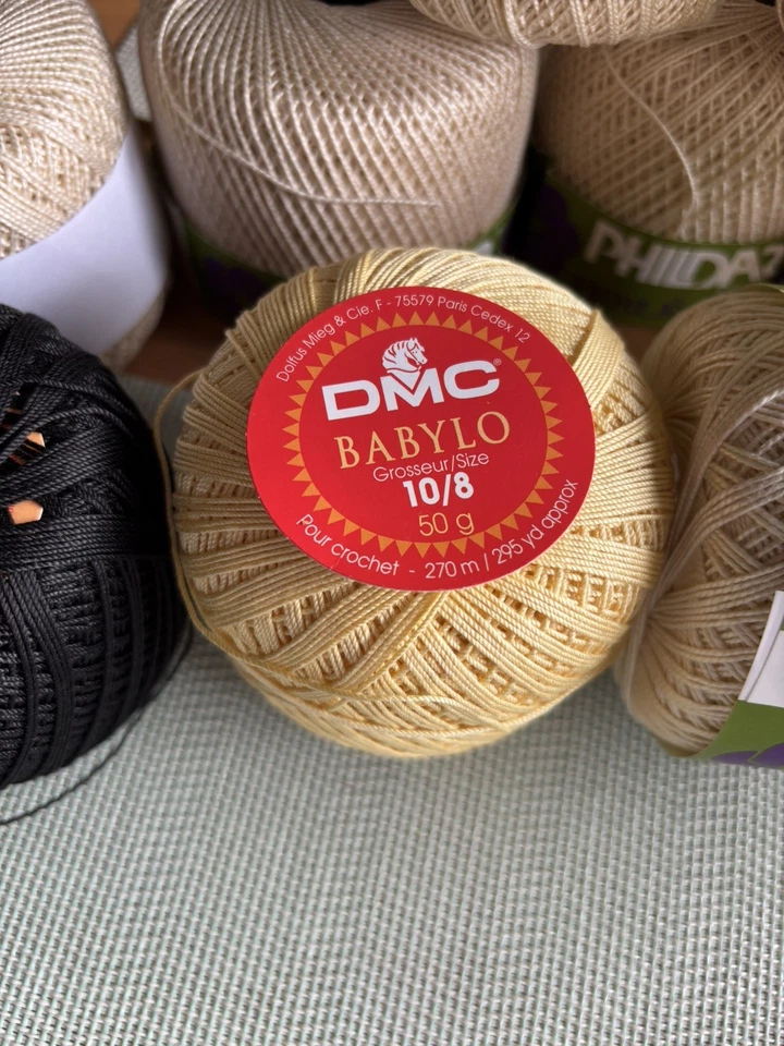 350g Phildar Perle 100g DMC job lot crochet cotton  - Image 2 of 4