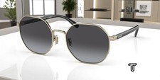 COACH HC7147 90058G Ch556 Shiny Light Gold Grey Grad 56 mm Women's Sunglasses