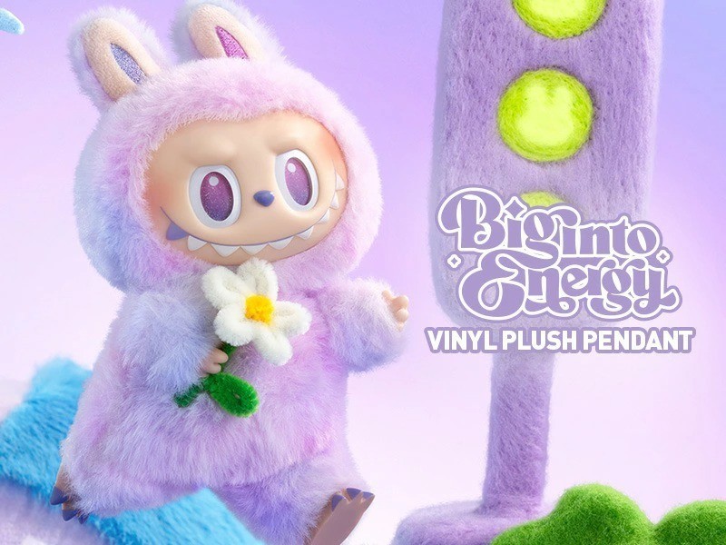 POP MART LABUBU Big into Energy Plush Pendant 7 Types LOVE