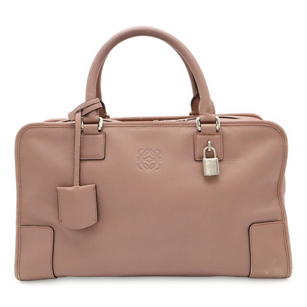 LOEWE Amazona 36 Anagram Handbag, Leather, Mauve Pink GZl1jiou