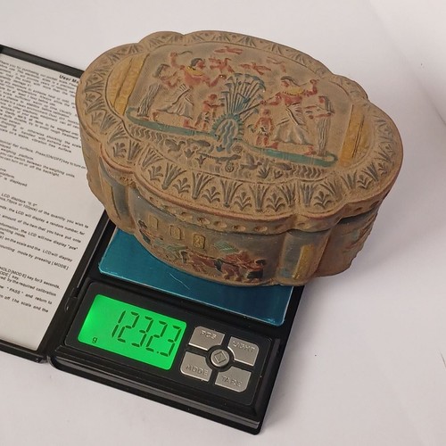Antiguo Egipto Caja Rey Ramsés Reina Nefertari Escena de Guerra Raro Coleccionable - Imagen 8 de 8