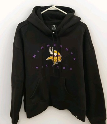 NWT Fanatics Black MN Vikings Eligible Receiver Legacy Pullover Hoodie Womens XL