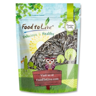 Dry Roasted Sunflower Seeds in Shell   Kosher, Vegan, Bulk   by Food to Live