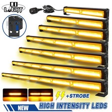 LED Amber Warnleuchte Blitzlicht Notfall Lichtbalken 12/24V Auto LKW Traktor