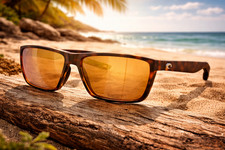 NEW Costa Del Mar RINCON II 2 Tortoise / Gold Polarized Glass 580P Sunglasses