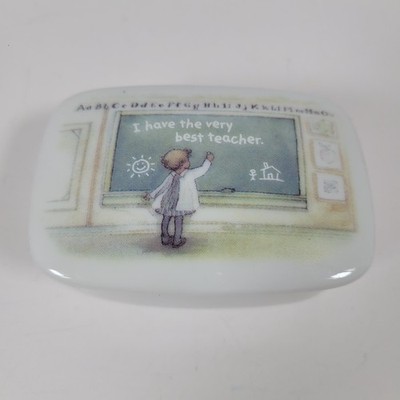 Porcelain Best Teacher Trinket Box