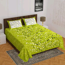 bed sheets 100 Cotton double bed badsheet with 2 pillow cover