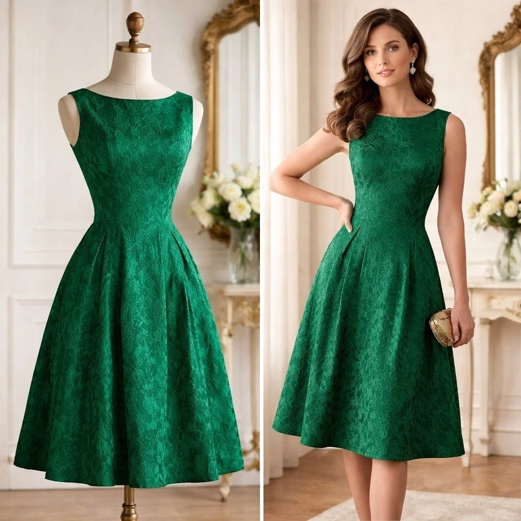 Emerald Green Cocktail Dress In Women's Vintage Dresses for sale - eBay Emerald Green Cocktail Dress In Women's Vintage Dresses for sale - eBay
