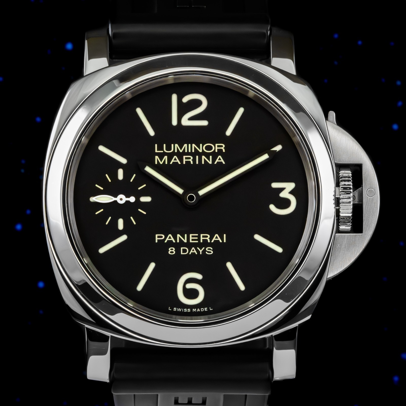 Panerai Luminor Marina 8 Days 44mm Black Dial PAM00510 Complete