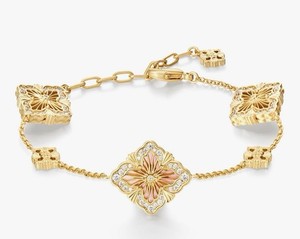 Authentic Cicy Bell 18k Gold Plated Clover Bracelet