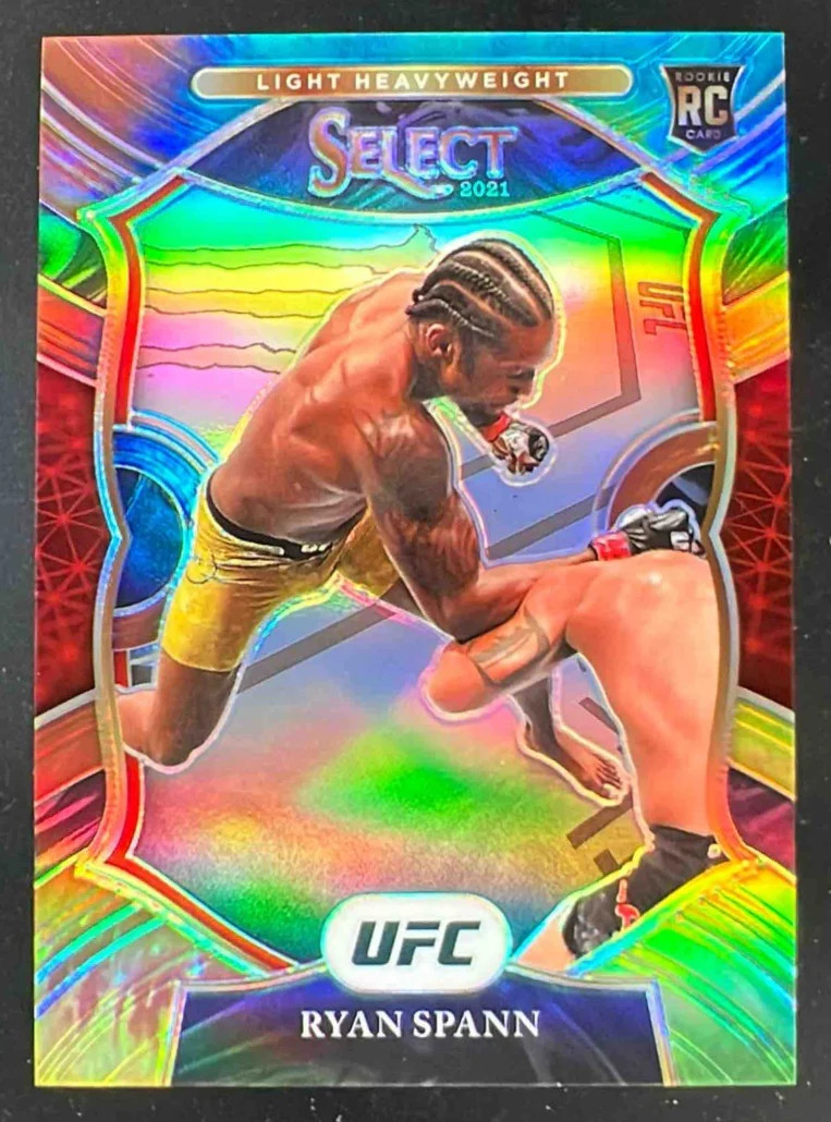 2021 Panini Select UFC Tie Dye Prizms #31 Ryan Spann RC Concourse /25