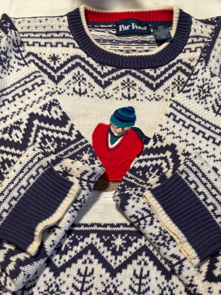 Suéter de golf par cuatro vintage de los años 90 para hombre, talla grande Foto 2 de 4