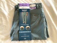 Greg Norman Men's Performance Flex Waistand Green Pants - Size 30 x 32 - NWT