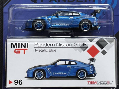 MINIGT パンデム　日産　GT-R R35 メタリックブルー minigt nissan gt-r R35 metallic blue