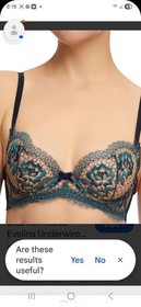 Dita Von Teese Evelina Underwire Bra in Ocean Blue - Size 34D