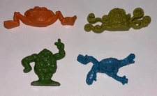 Vintage 1970s FREAKIES 4 LOT Cereal Premium Toy Small Figures Ralston
