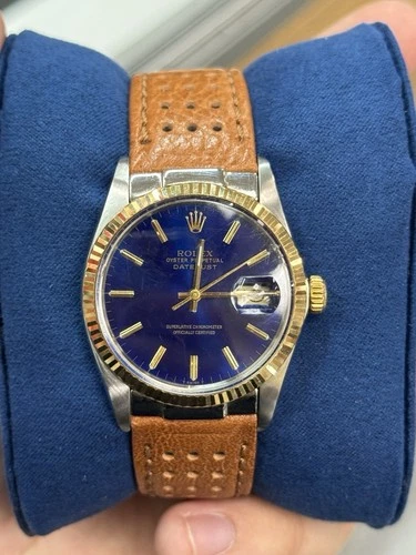 Rolex Datejust 16013 18k Gold & Steel 36mm Automatic Watch