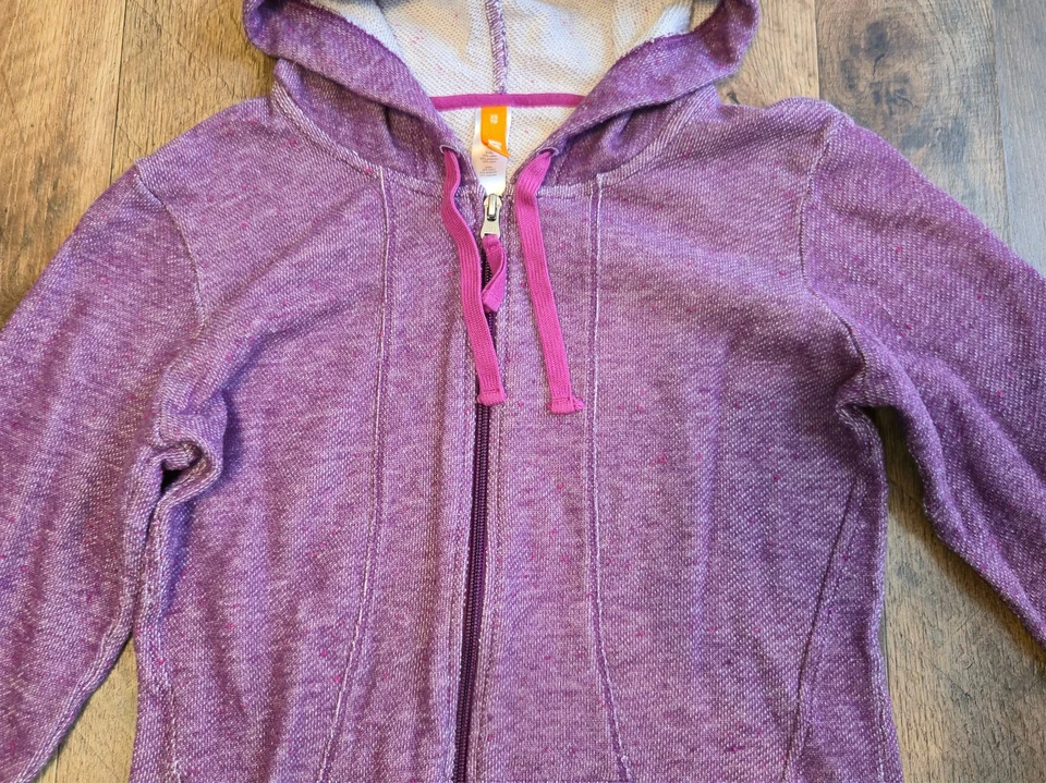 Фиолетовая толстовка с капюшоном на молнии Lucy XS эластичная спортивная толстовка с капюшоном на шнурке - Изображение 4 из 4