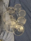 7- Vintage Round Pyrex Replacement Lids..