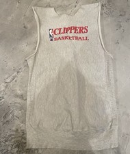LA Clippers Champion Sweatshirt XL Sleeveless Cut Off Team Issued Vintage NBA