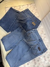 2 Pair Kids Wrangler Jeans 1 Light, 1 Dark Size 12