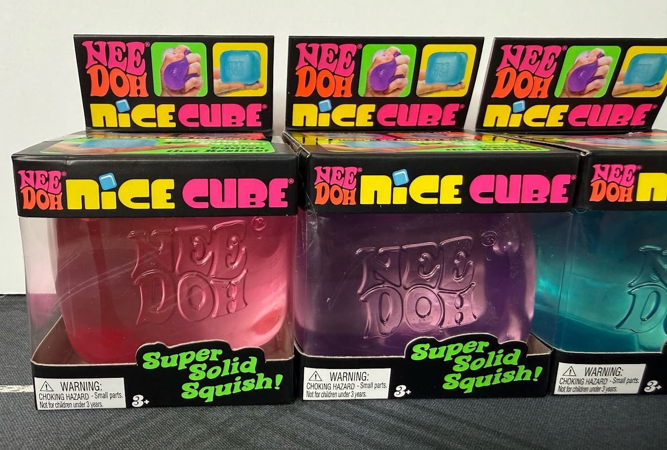 lot-of-3-schylling-needoh-nee-doh-nice-cube-super-solid-squish-blue