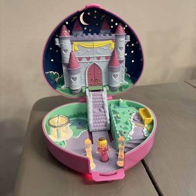 VTG Bluebird Polly Pocket Starlight Castle Heart Compact Lights Up 1992 Carriage