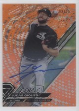 2017 Topps High Tek Orange Magma Diffractor 3/25 Lucas Giolito #HT-LG Auto uk2