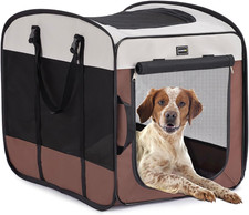 Dog Kennels and Crates for Medium Dogs, Portable Pop up Indoor Pet Cage with Stu