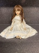Porcelain And Cloth Beautiful Vintage German 17 Inch Doll Uk Only.