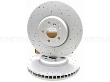 PAAR BREMSSCHEIBEN VORNE GELOCHT F�R BMW M550d F07 F10 F11 PERFORMANCE QUER 374mm